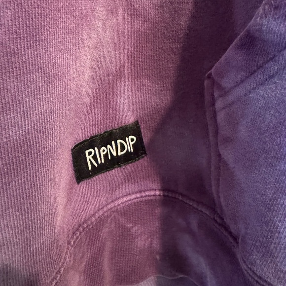 RIPNDIP Purple Tie-Dye Hoodie Sz Large - Picture 3 of 9